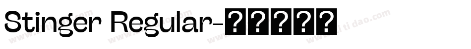 Stinger Regular字体转换